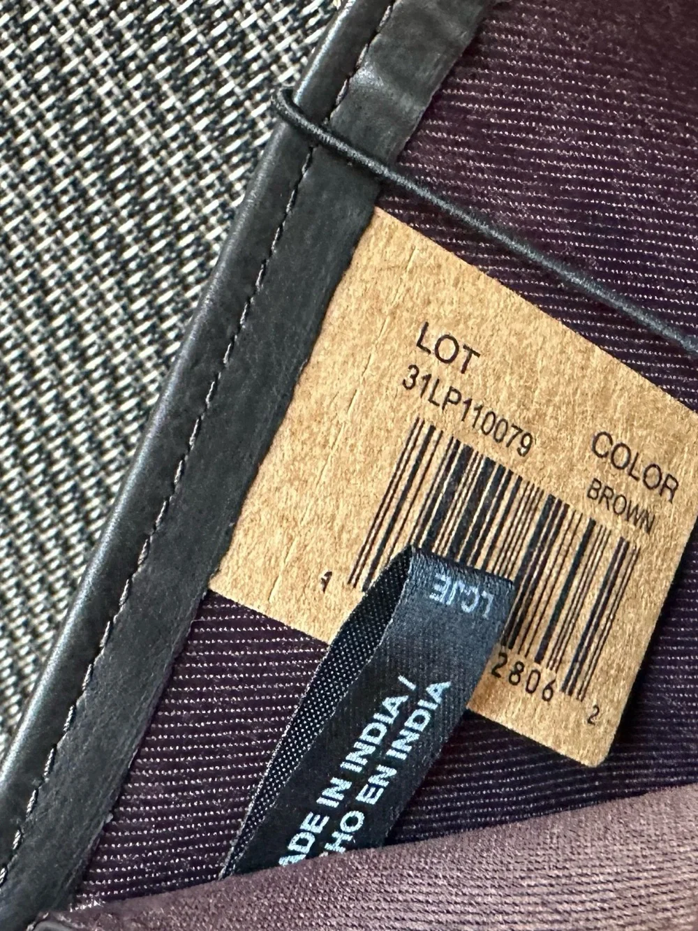 Levi's Brown Trifold Leather Card & Key Wallet